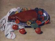Felix Vallotton Still life with Ham and Tomatoes Germany oil painting artist